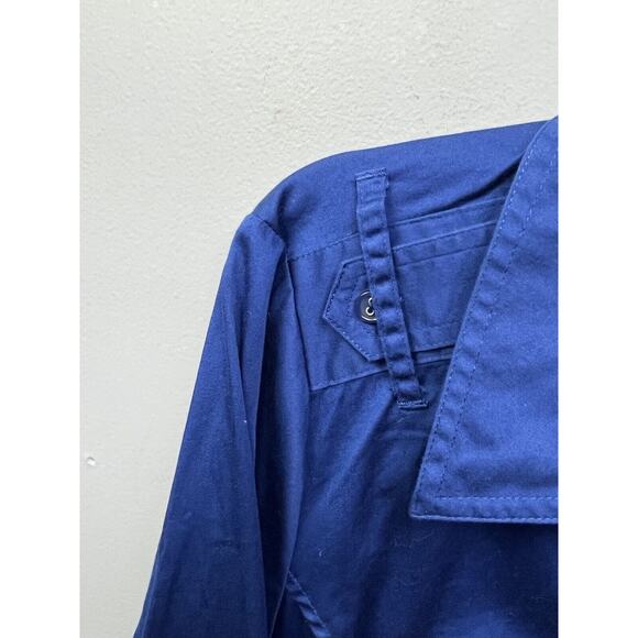 Set of TWO Lane Bryant Blouse Shirt Button Front Womens Size 24 Blue and Red - Picture 6 of 10